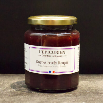 Confiture l'épicurien Quatre Fruits Rouges