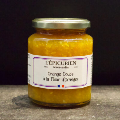 Confiture Orange douce fleur d'oranger au sucre de canne - L'Épicurien