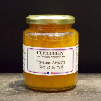 Confiture Poire aux abricots secs et miel au sucre de canne - L'Épicurien