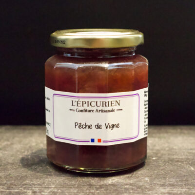 Confiture Pêche de Vigne au sucre de canne - L'Épicurien