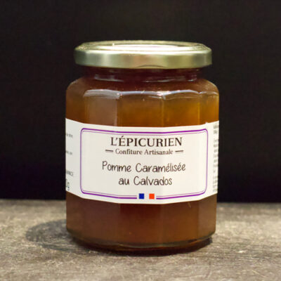 Confiture Pomme caramélisée au Calvados au sucre de canne - L'Épicurien