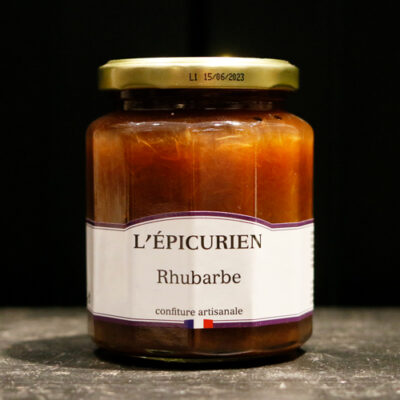 Confiture Rhubarbe au sucre de canne - L'Épicurien