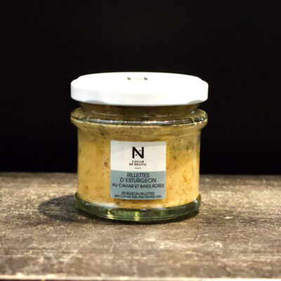 Rillettes d'Esturgeon Caviar et baies roses, 90g, Caviar de Neuvic, France