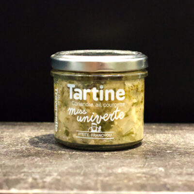 Tartine Miss Univerte : Coriandre, ail, courgette