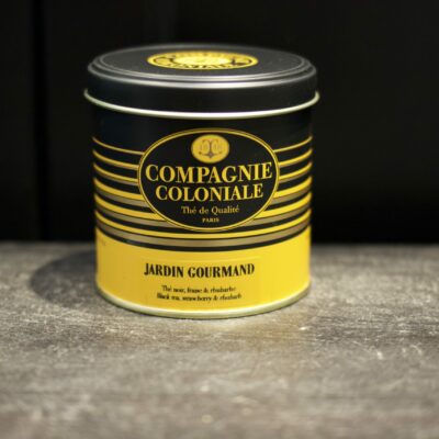 Thé Noir Jardin Gourmand, fraise rhubarbe, Compagnie Coloniale